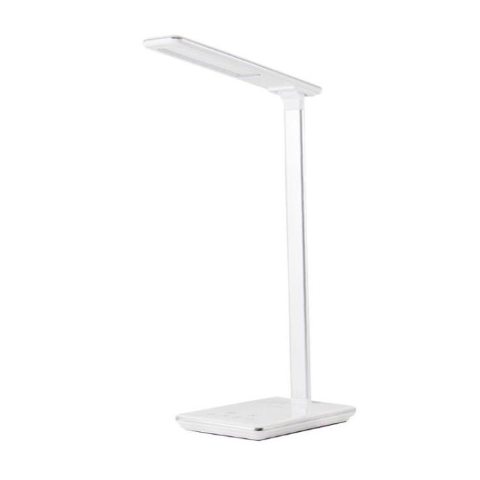 Huslog - Huslog Lampa med Trådlös Laddare - Vit