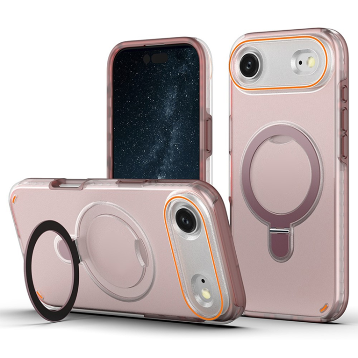 A-One Brand - iPhone Air Mobiskal MagSafe Med Kickstand TPU + PC - Rosa