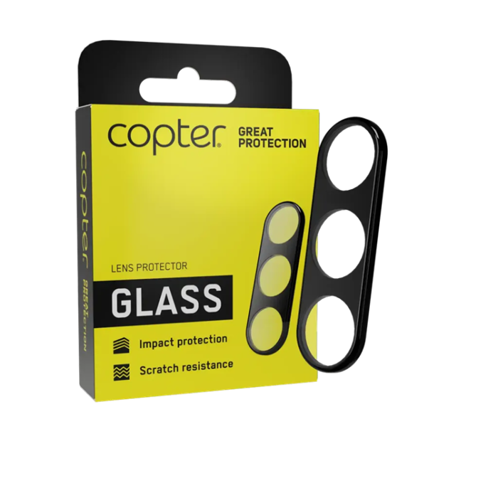 Copter - Copter iPhone 16/16 Plus Linsskydd Härdat Glas Exoglass