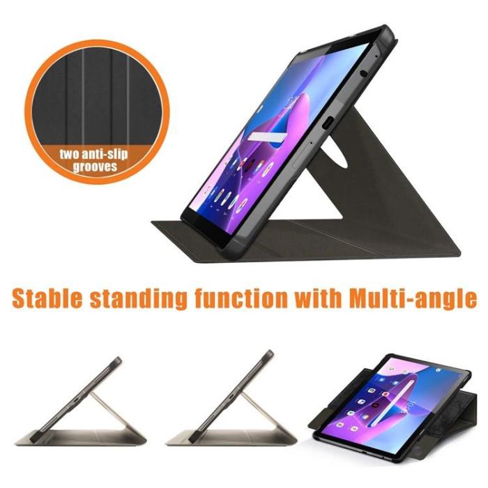 HAOSHUAI - Lenovo Tab M10 (Gen 3) 10.1 Fodral Kickstand - Svart