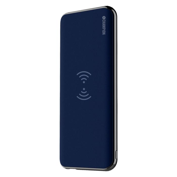 UTGATT5 - PowerBank QI 8000 mAh Blå