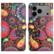 A-One Brand - iPhone 17 Pro Plånboksfodral Pattern Print Läder - Maneter