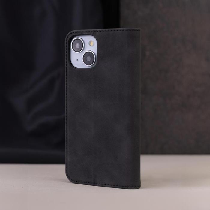 OEM - Galaxy A16 5G/4G Plånboksfodral Smart Suede - Svart