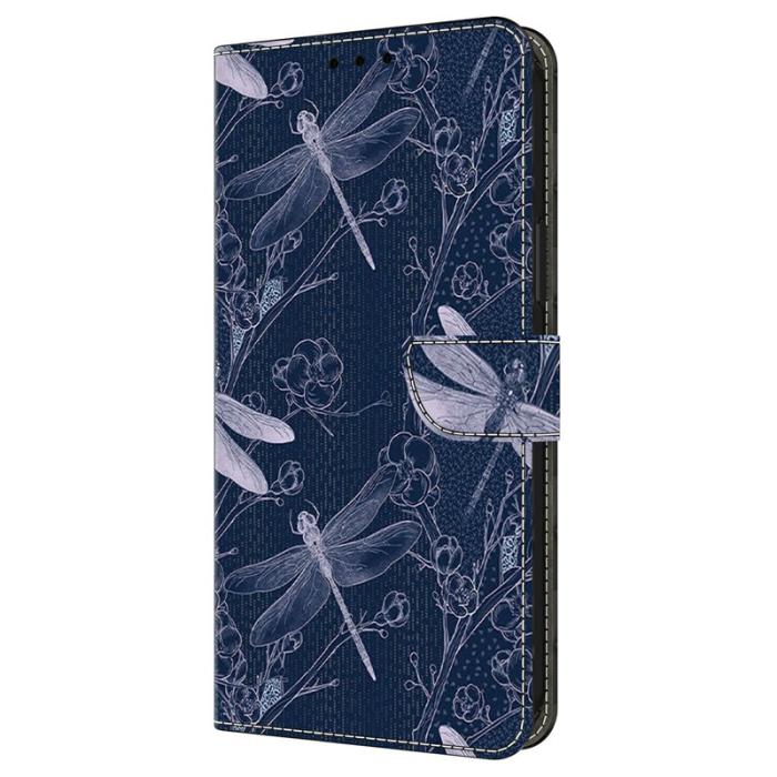 OEM - Samsung Galaxy A37 Plånboksfodral Mönstertryck Konstläder - Dragonfly