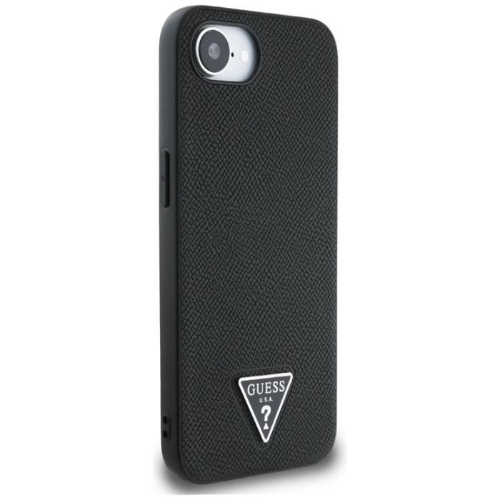 Guess - Guess iPhone 16e Mobilskal MagSafe Grained Triangle - Svart