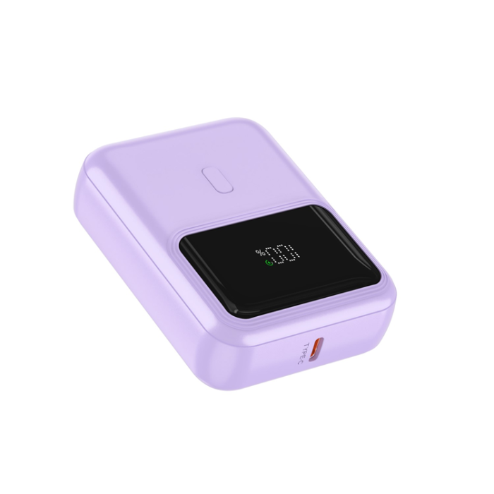 QUALO - Qualo Powerbank 10000 mAh Med Led 20W - Lila
