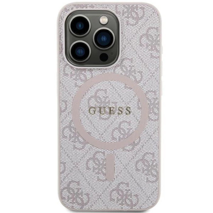 Guess - Guess iPhone 13/13 Pro Mobilskal Magsafe Collection - Rosa