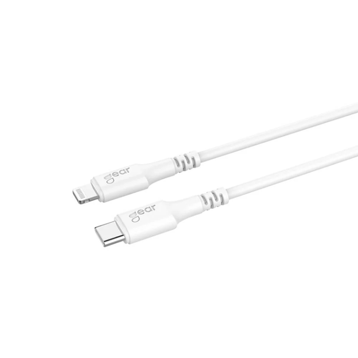 GEAR - Gear USB-C Till Lightning 0.5m Kabel MFI C94 - Vit