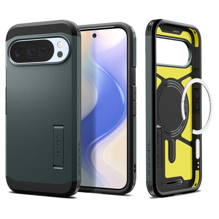 Spigen Google Pixel 10 Pro XL Mobilskal Magsafe Tough Armor - Abyss Grön | 2353 | AlltMobil