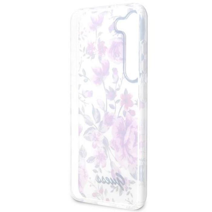 Guess - Guess Galaxy S23 Mobilskal Flower Collection - Vit