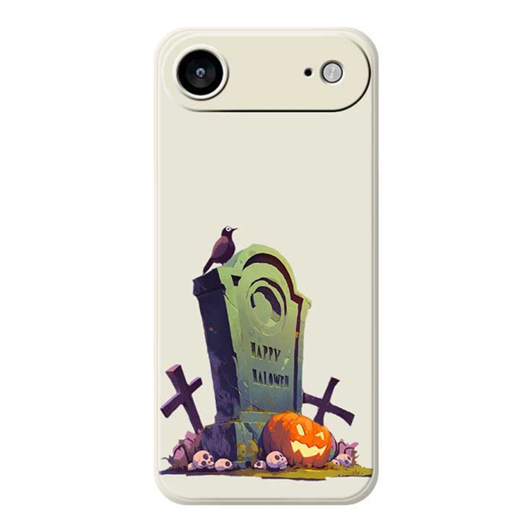 iPhone Air Mobilskal med Halloween Tombstone Pattern TPU - Beige | 2353 | AlltMobil