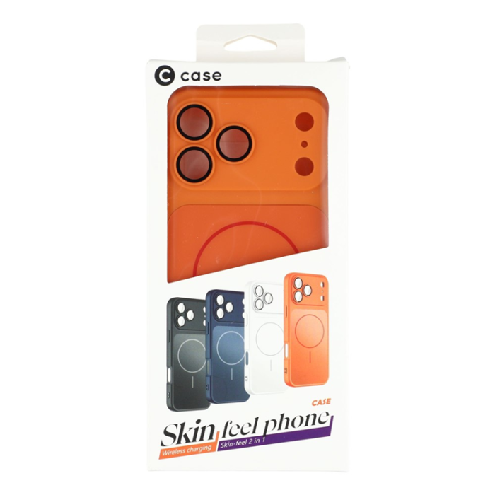 A-One Brand - iPhone 17 Pro Mobilskal MagSafe TPU + PC Skin Touch - Orange