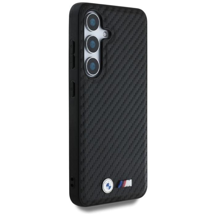 BMW - BMW Galaxy S25 Plus Mobilskal MagSafe Läder Carbon - Svart
