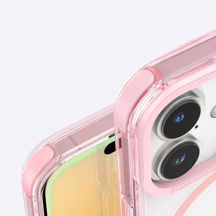 AmazingThing - Amazingthing iPhone 16 Plus Mobilskal Magsafe Omni - Rosa