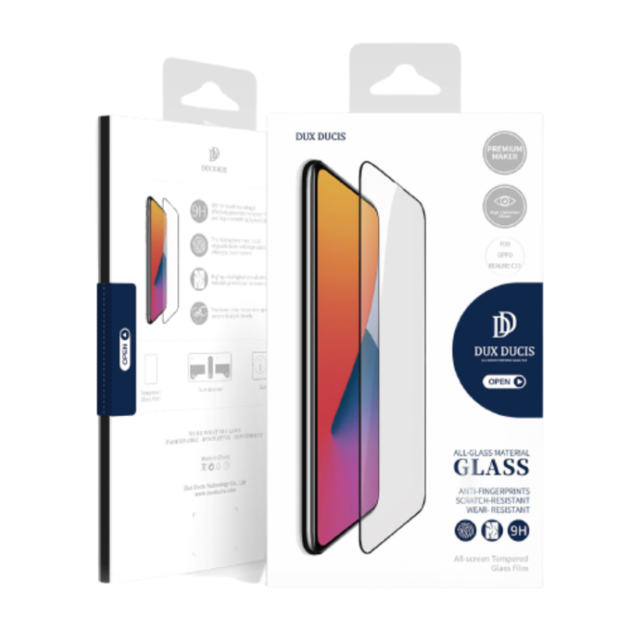 Dux Ducis - Dux Ducis Realme C31 Härdat Glas 9H - Svart