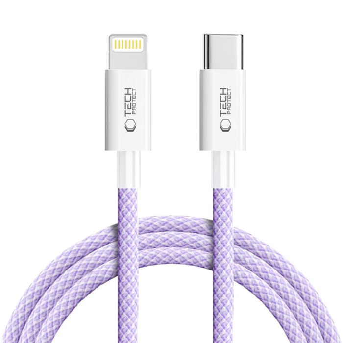 Tech-Protect - Tech-Protect USB-C till Lightning kabel Ultraboost 2m - Mauve