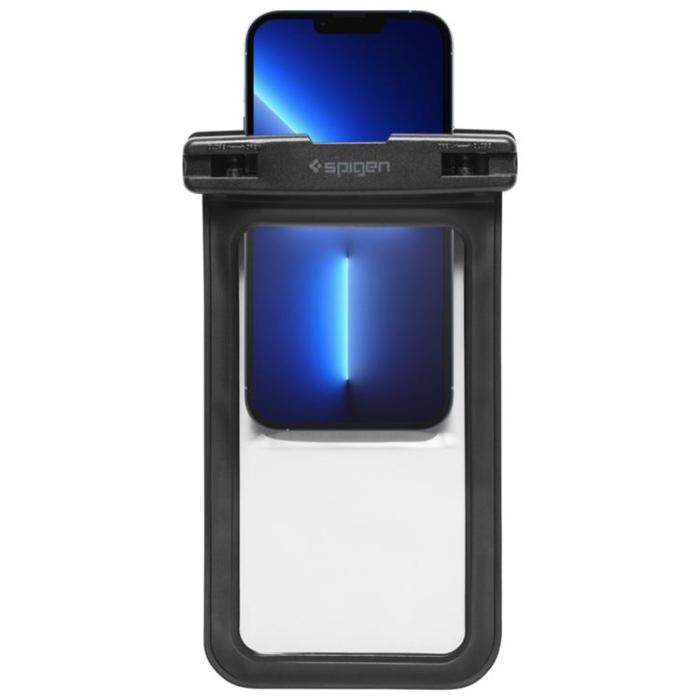Spigen - Spigen 2-Pack Universala Vattentät Mobilväskor A601 - Svart