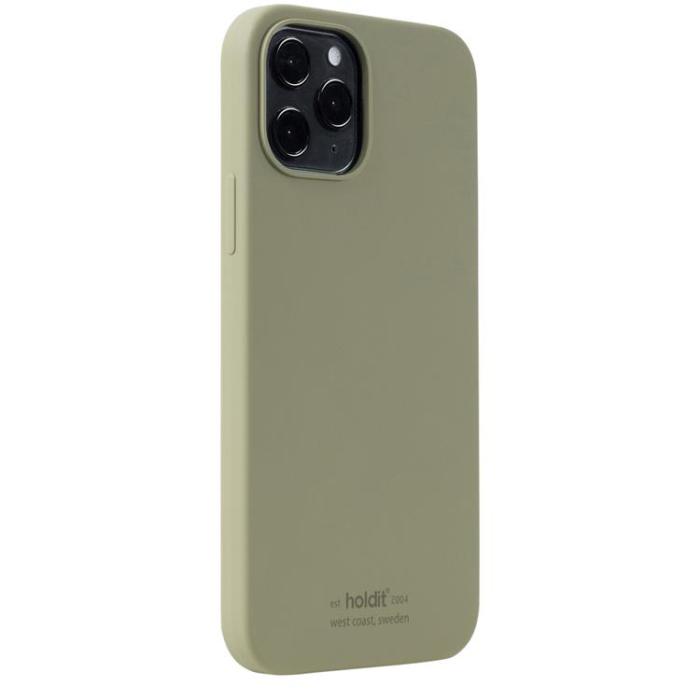 UTGATT5 - Holdit iPhone 12/12 Pro Skal Silikon - Khaki Grön