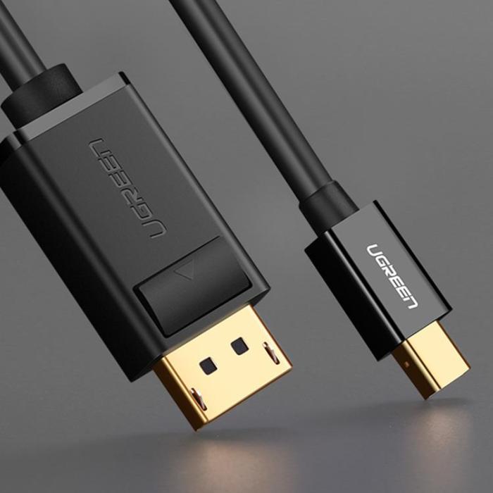Ugreen - Ugreen DisplayPort Till Mini DisplayPort Kabel 1.5m - Svart