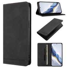 OEM - RINACASIS Samsung Galaxy A57 Pl&aring;nboksfodral Konstl&auml;der RFID Skydd - Svart
