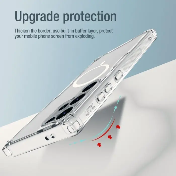 Nillkin - Nillkin Galaxy S24 Ultra Mobilskal Magsafe Nature Pro Armored - Vit