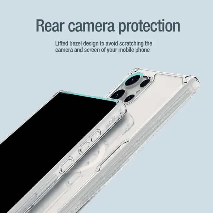Nillkin - Nillkin Galaxy S24 Ultra Mobilskal Magsafe Nature Pro Armored - Vit