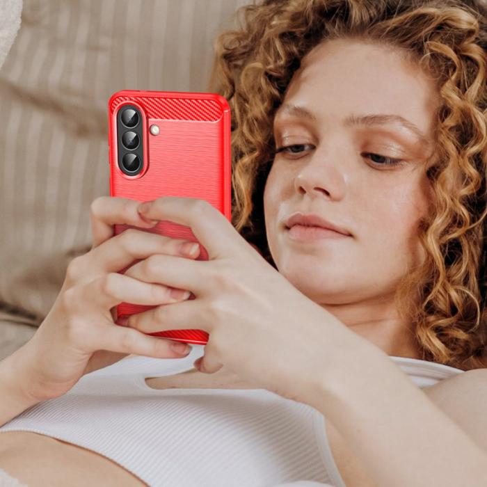 WANLONFENG - WANLONFENG Mobilskal till Samsung Galaxy A57 Plast - Röd