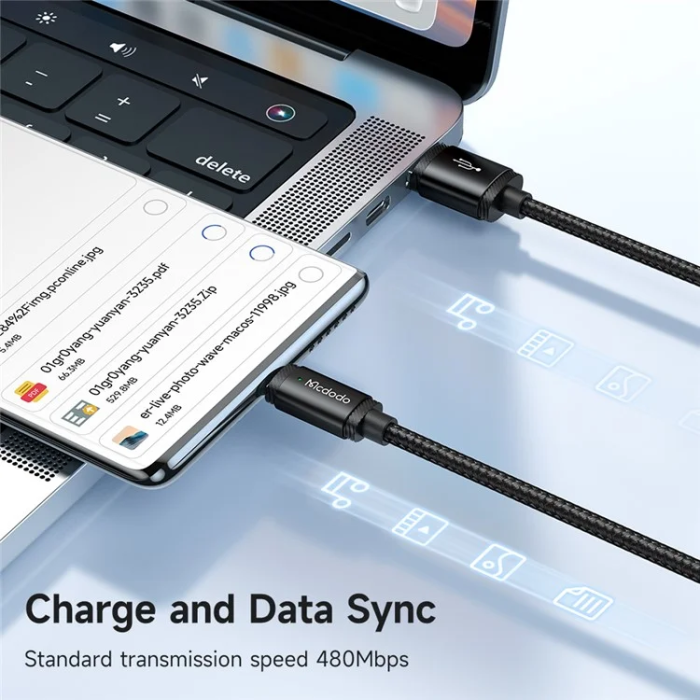 MCDODO - MCDODO USB-A - USB-C 120W Kabel 1.5m CA-4730 MDD - Svart