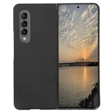 OEM - Galaxy Z Flip 4 Skal Cross Texture - Svart
