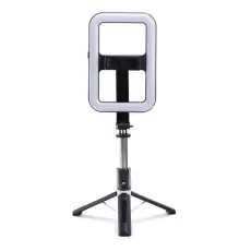 OEM - Selfiestick och Tripod med LED-blixt och fjärrkontroll 99X - Svart