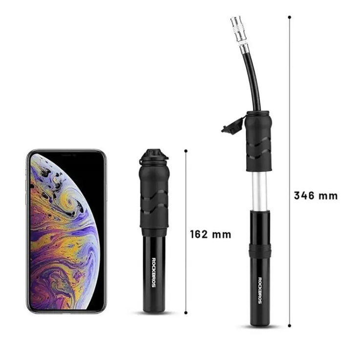 Rockbros - Rockbros Minihandpump för Cykel med Presta- och Schrader-slang