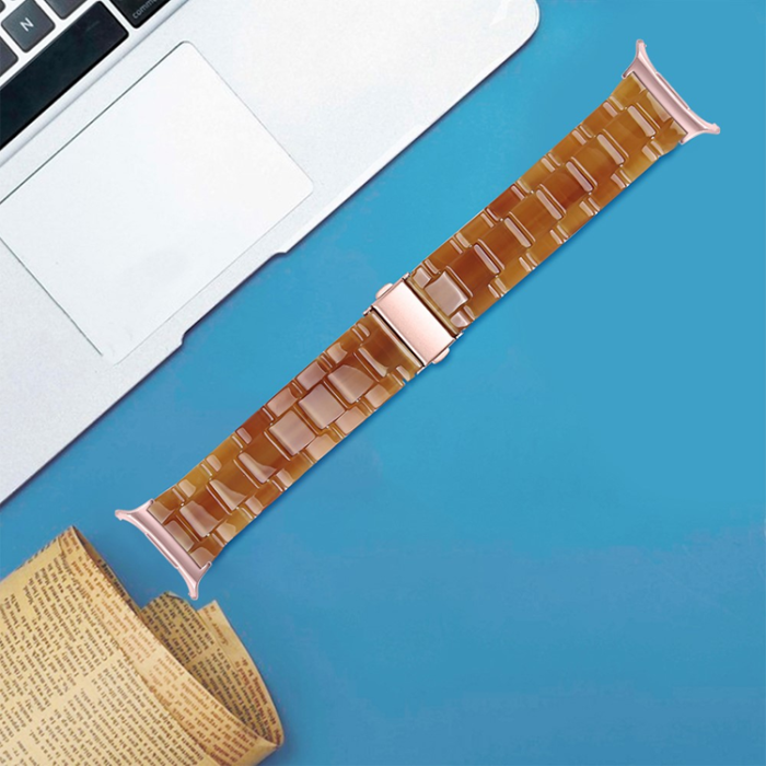 A-One Brand - Galaxy Watch 8/8 Classic (40/44/46mm) Armband Vattentät Acrylic - Caramel