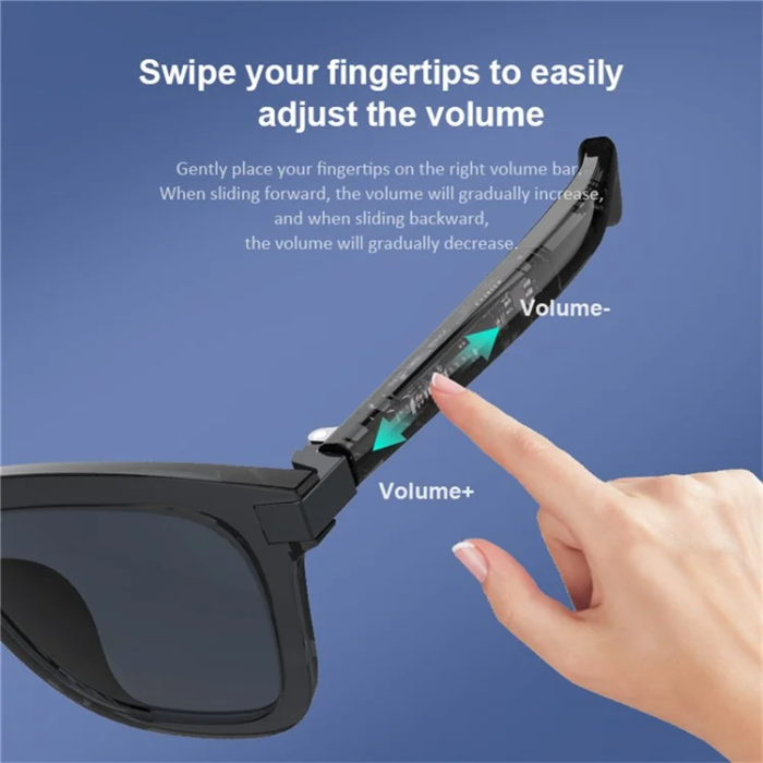 OEM - Smart Glasögon Bluetooth med Mic/Högtalare G06-L - Svart