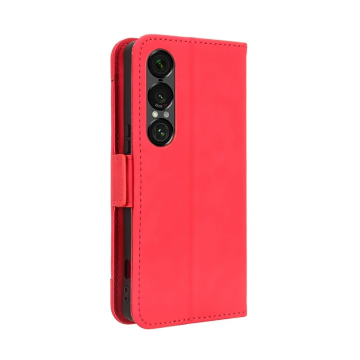 A-One Brand - Sony Xperia 1 VII Plånboksfodral Läder - Röd