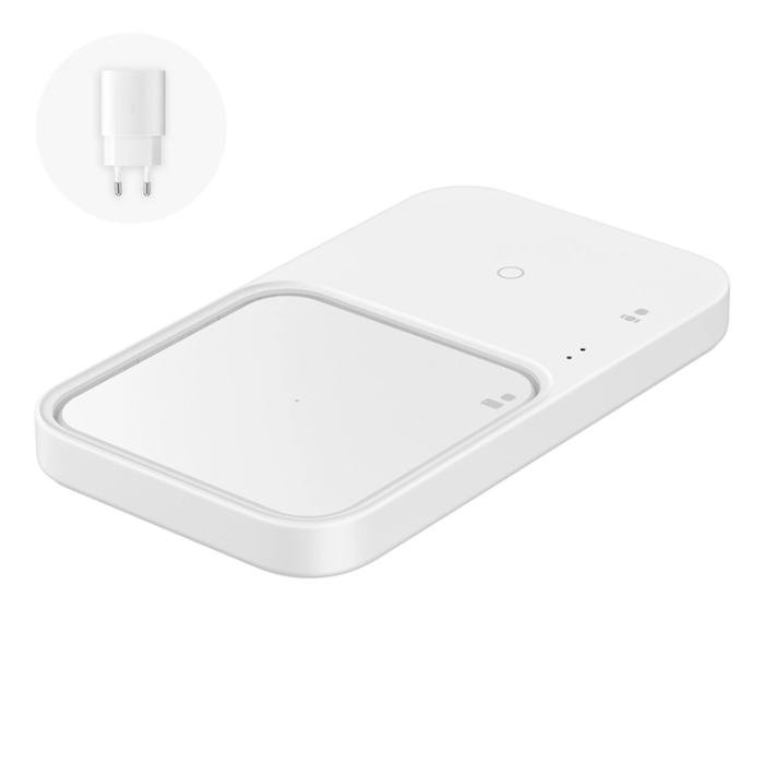 Samsung - Samsung 15W Trådlös Laddare + Väggladdare och Kabel - Vit