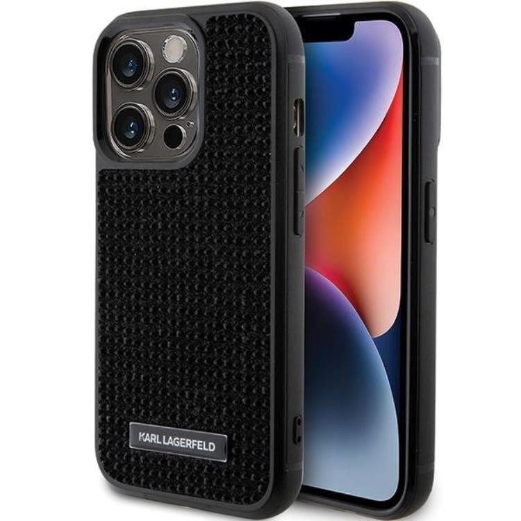 KARL LAGERFELD iPhone 15 Pro Max Mobilskal Rhinestone Logo | 2353 | AlltMobil