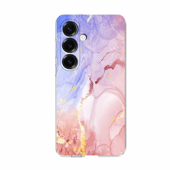 OEM - Samsung Galaxy A35 5G Skal Marmortryck Mjuk TPU - Rosa