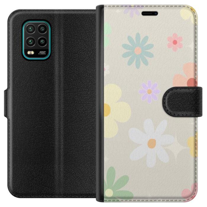 iSecrets - Plånboksfodral till Xiaomi Mi 10 Lite 5G med fejdande blommor