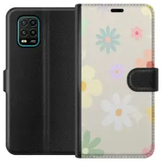 Gustaf - Pl&aring;nboksfodral till Xiaomi Mi 10 Lite 5G med fejdande blommor