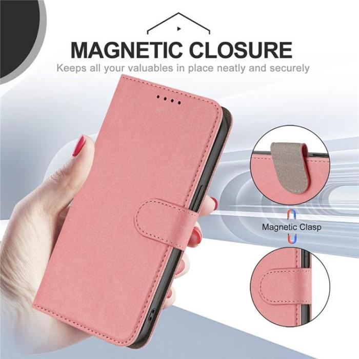 A-One Brand - iPhone 17 Plånboksfodral Solid Color - Rosa