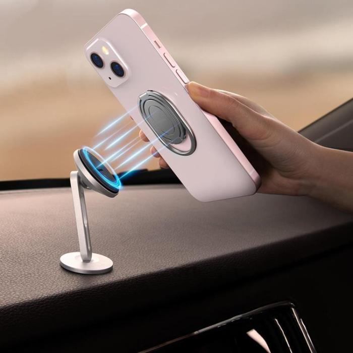UTGATT1 - Baseus Rails Self-Adhesive Ringhållare Telefonställ - Rosa