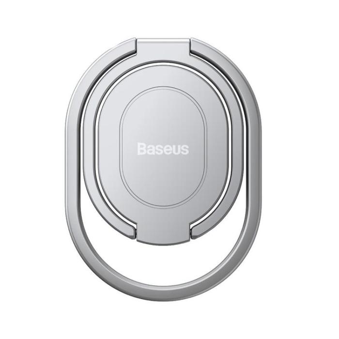 UTGATT1 - Baseus Rails Self-Adhesive Ringhållare Telefonställ - Silver