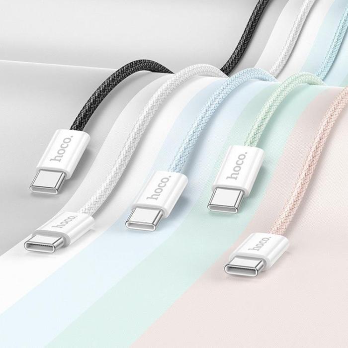 Hoco - Hoco USB-C till USB-C kabel 1m 60W - Grön