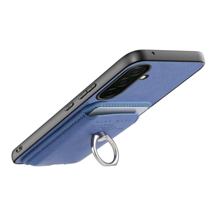 OEM - Mobilfodral för Samsung Galaxy S26 Plus Konstläder + PC + TPU - Blå