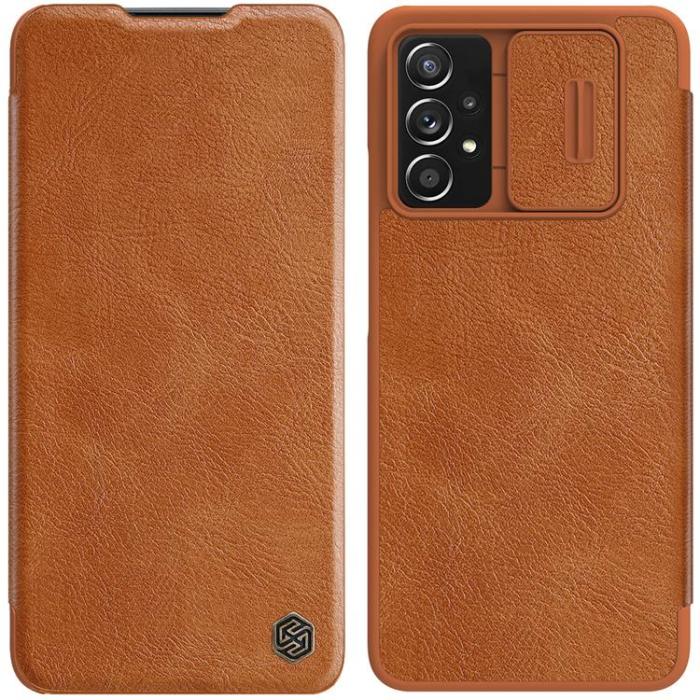 Nillkin - Nillkin Galaxy A73 Fodral Qin läder Holster - Brun