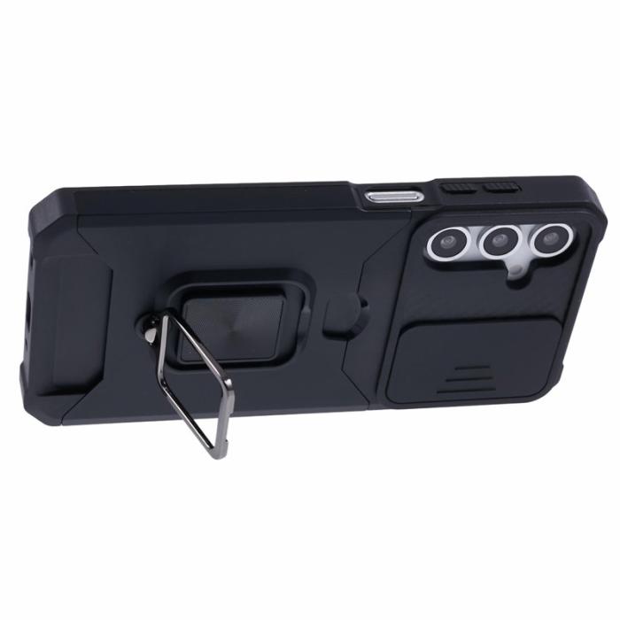 OEM - Mobilskal för Samsung Galaxy S26 Kickstand PC + TPU - Svart