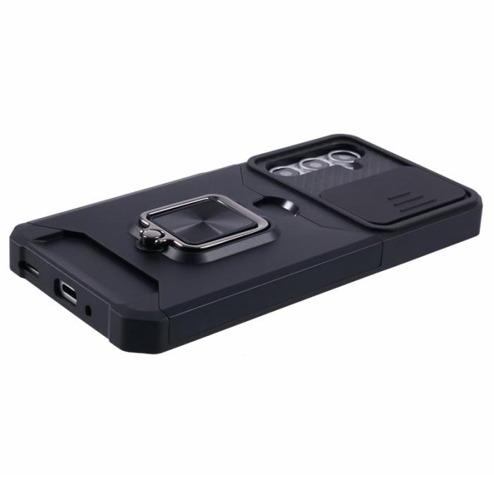 OEM - Mobilskal för Samsung Galaxy S26 Kickstand PC + TPU - Svart