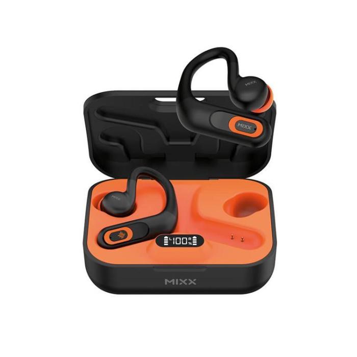 UTGATT - MIXX Hörlur Sports Charge In-Ear Hook TWS - Svart/Orange