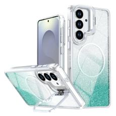 OEM - Mobilskal f&ouml;r Samsung Galaxy S26 Magnetiskt Gradient Glitter TPU PC - Sj&ouml;gr&ouml;n