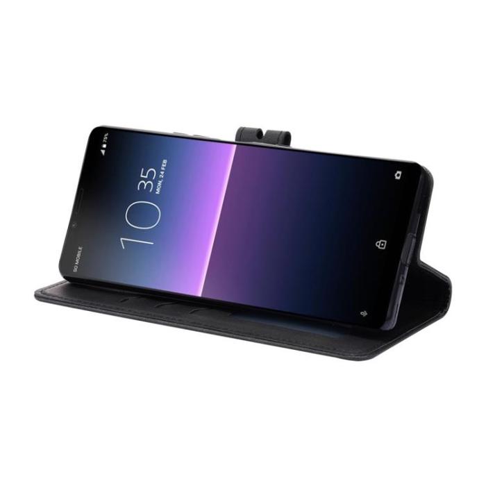 A-One Brand - Sony Xperia 1 IV Plånboksfodral Happy Cat - Svart